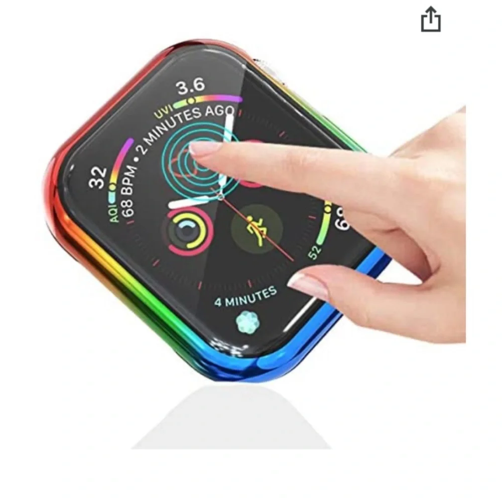 40mm Apple Smart Watch Series 5 Protective Case Rainbow Colorful Bumper
